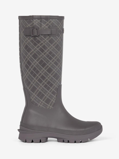 LeMieux Heritage Bramshaw Welly Cocoa grey plaid waterproof equestrian boots