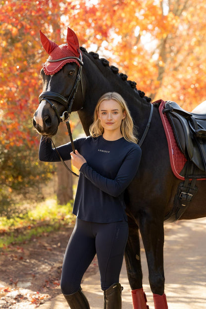 LeMieux Long Sleeve Sports Tee Navy