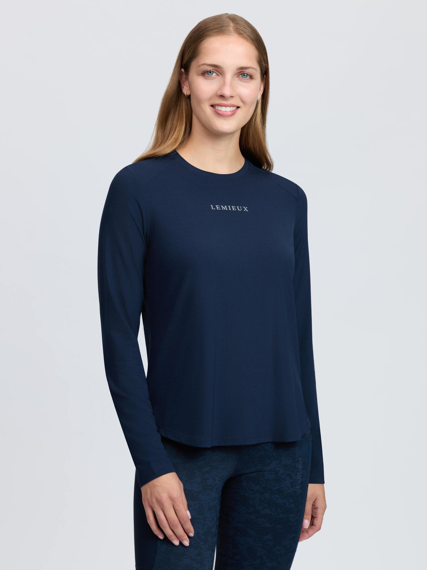 LeMieux Long Sleeve Sports Tee Navy