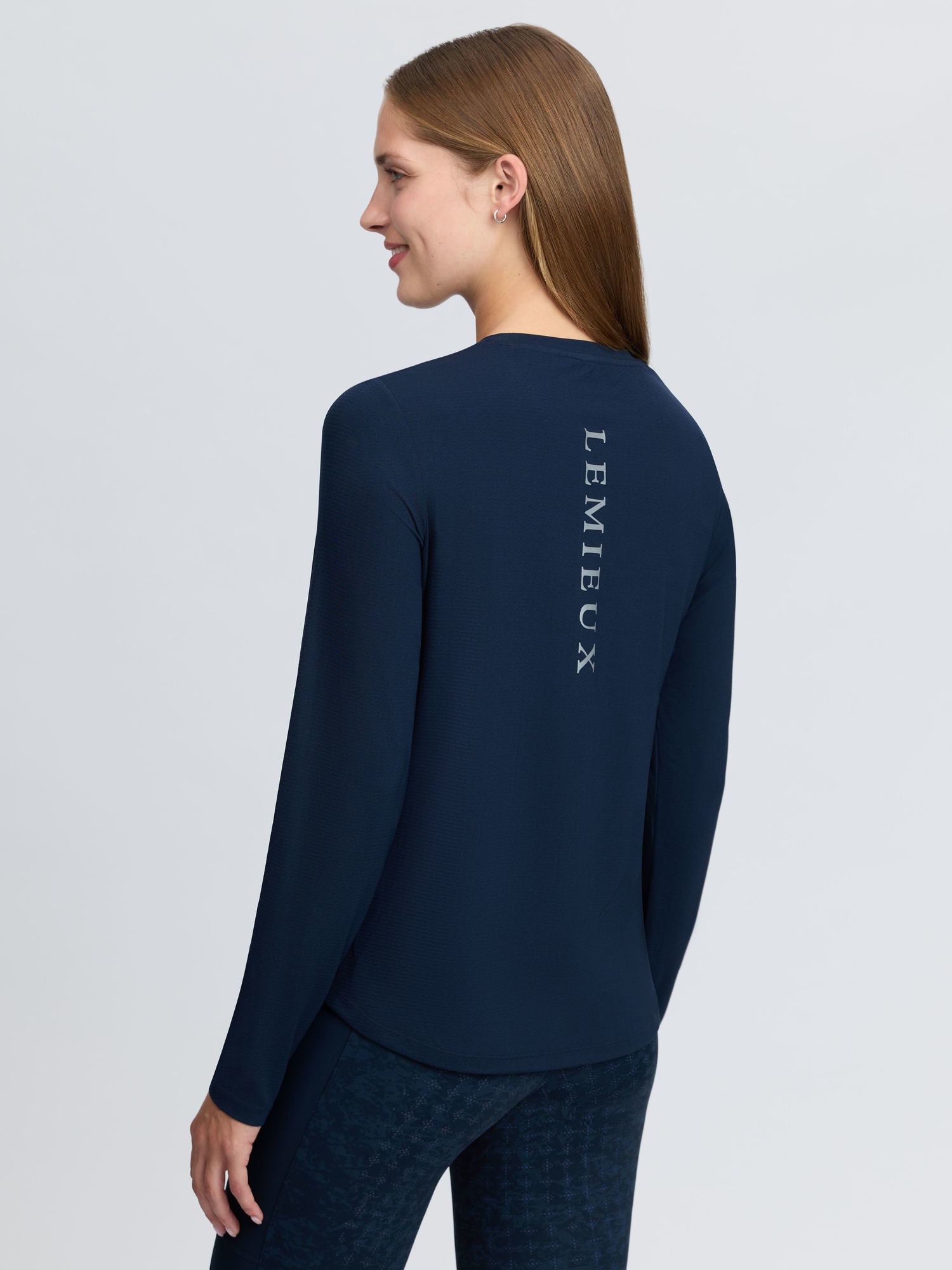 LeMieux Long Sleeve Sports Tee Navy