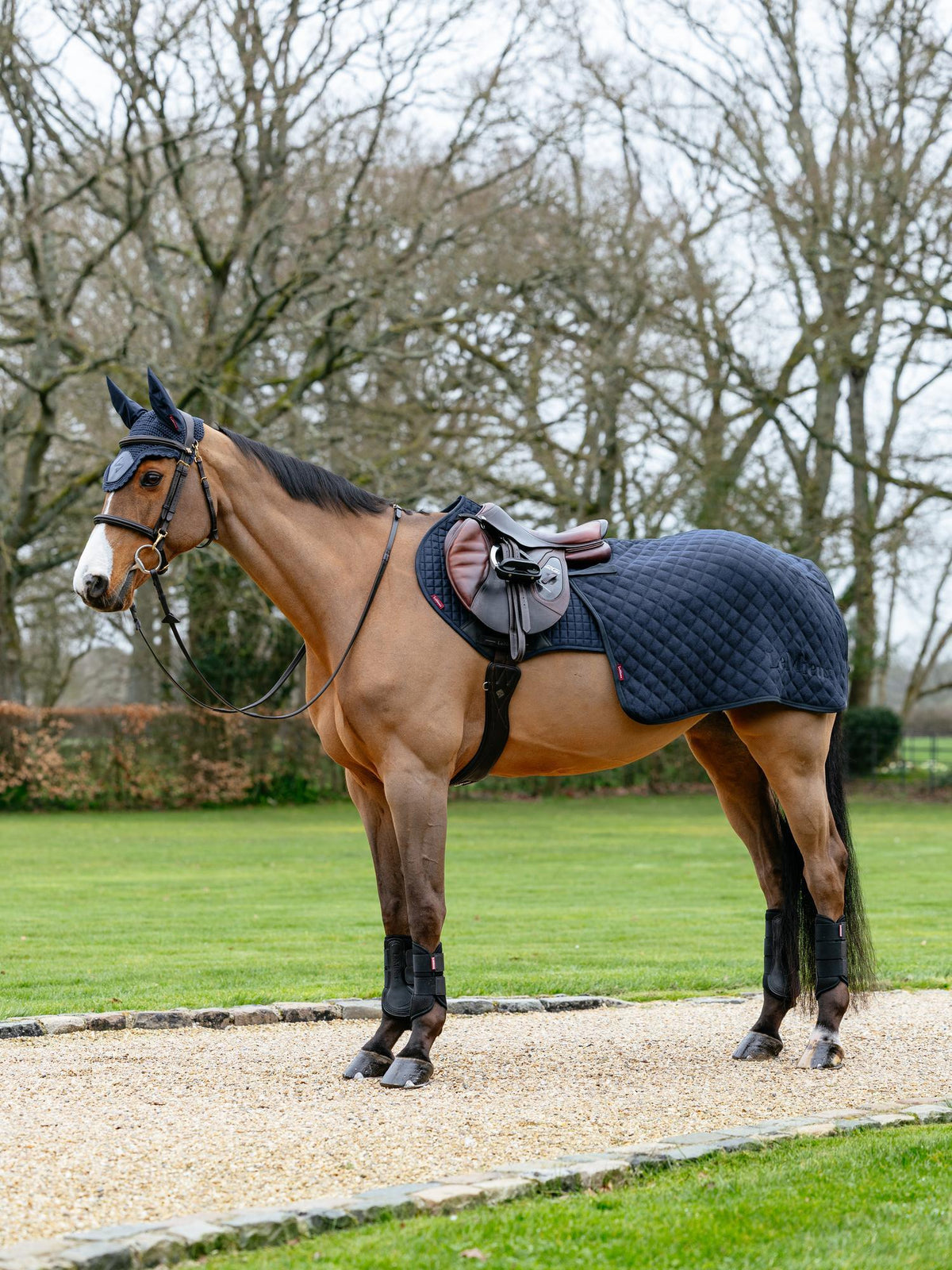 LeMieux Arika Clima-Tek Quarter Sheet Navy