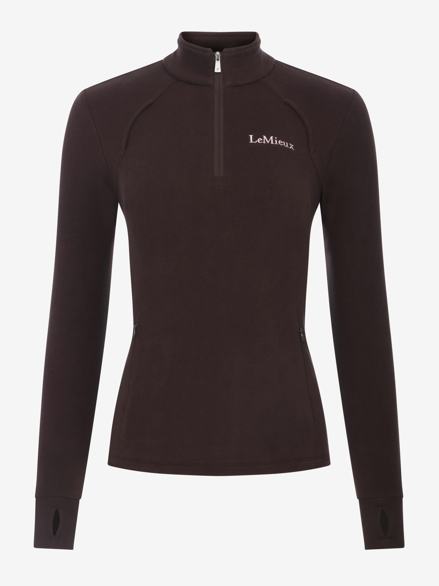 LeMieux Frances Quarter Zip Fleece Cocoa