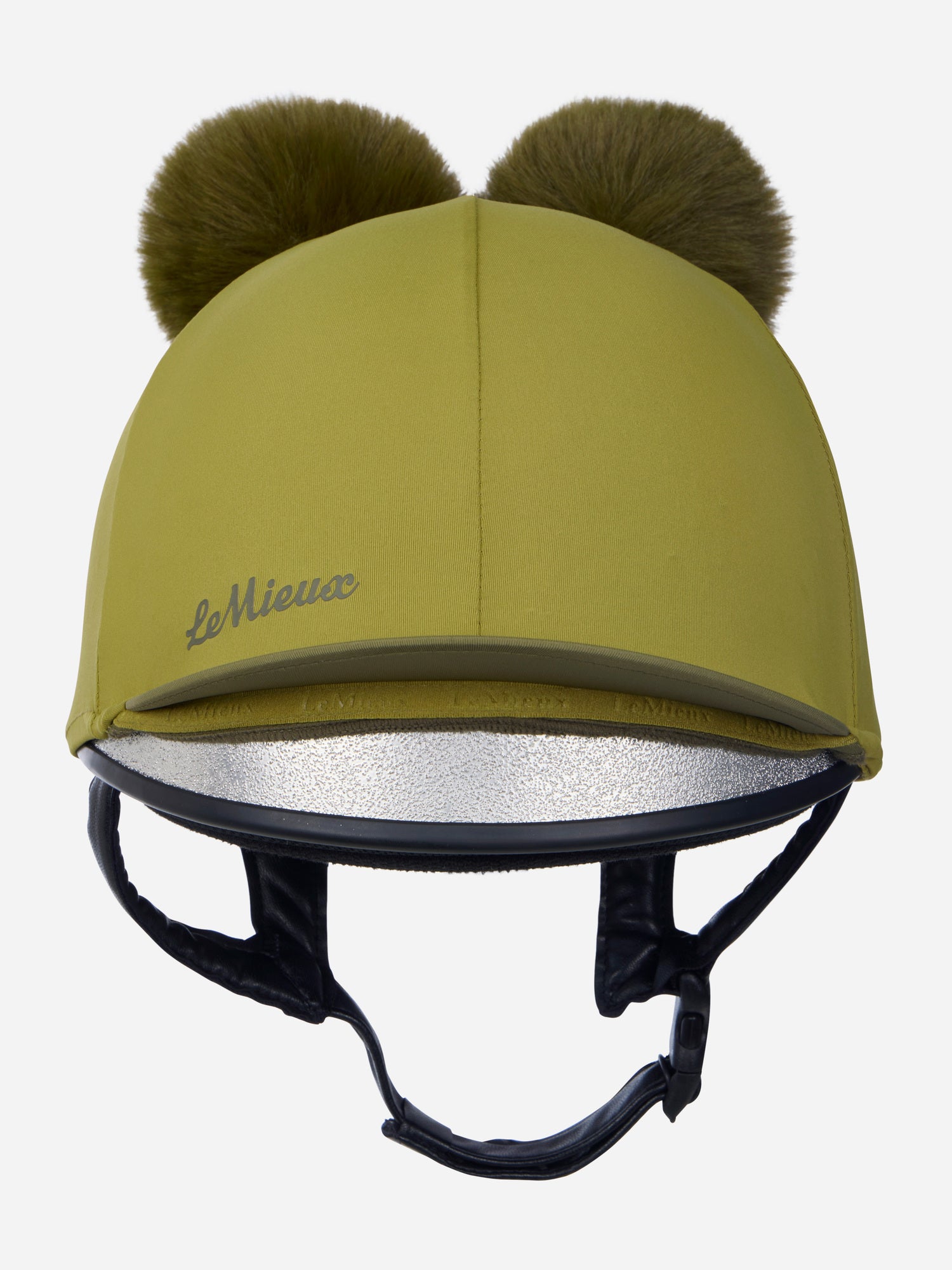 LeMieux Mini Double Pom Hat Silk Gooseberry