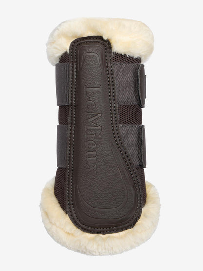 LeMieux Heritage Fleece Edged Brushing Boot Cocoa