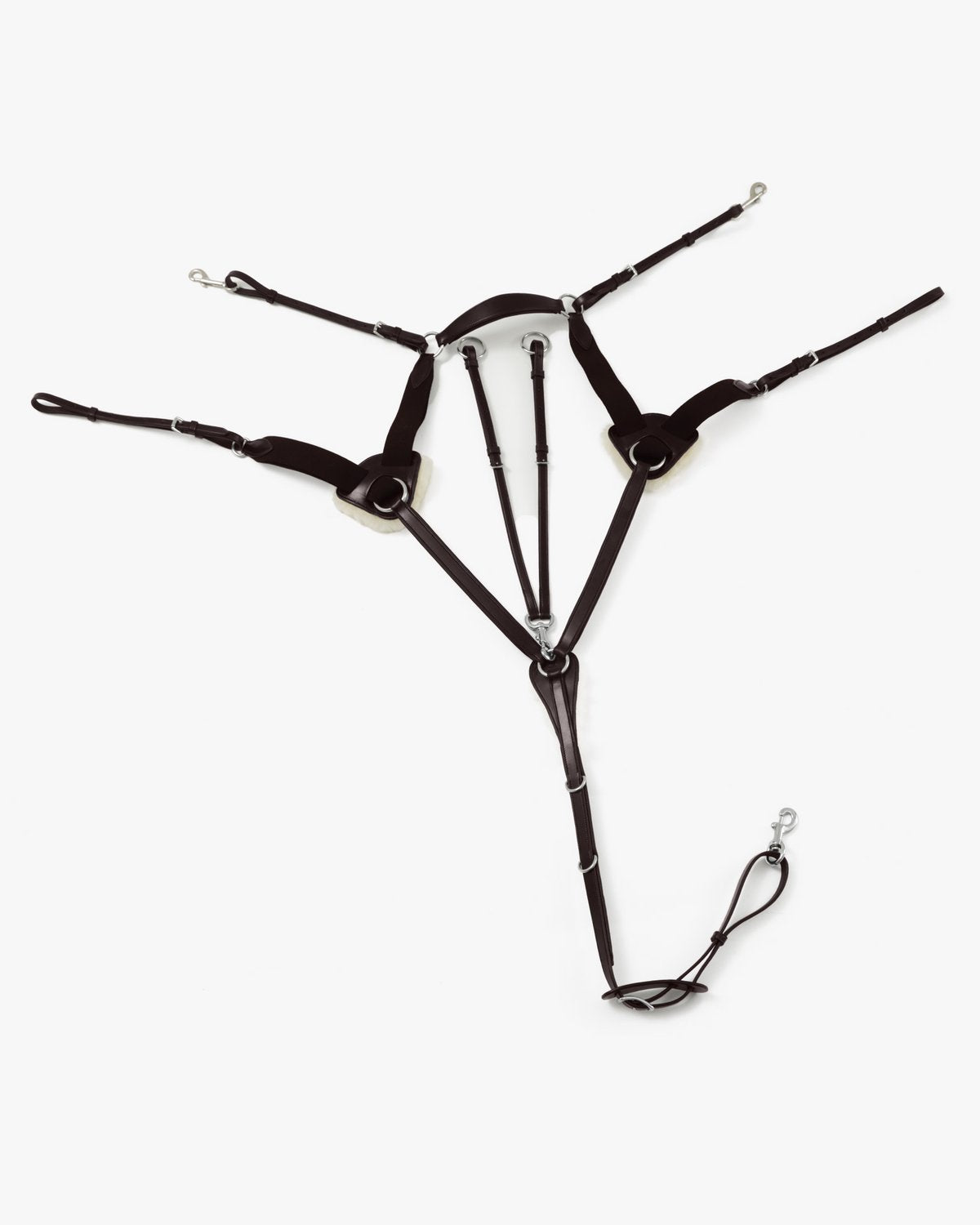 Premier Equine Invorio 5 Point Breastplate Brown