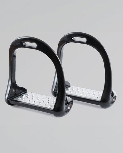 Premier Equine Jopollo Aluminum Stirrups - Black Equestrian Performance Riding Stirrups