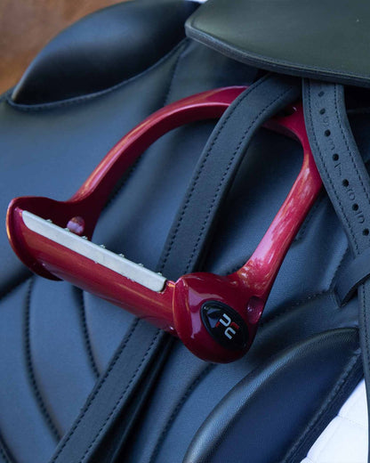 Premier Equine Jopollo Aluminium Performance Stirrups Red | Equestrian Stirrups