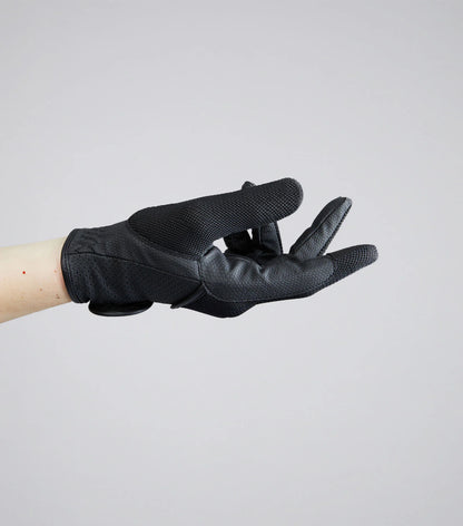 Black Premier Equine Junior Mesh Riding Gloves: Breathable, Comfortable Horse Riding Gloves