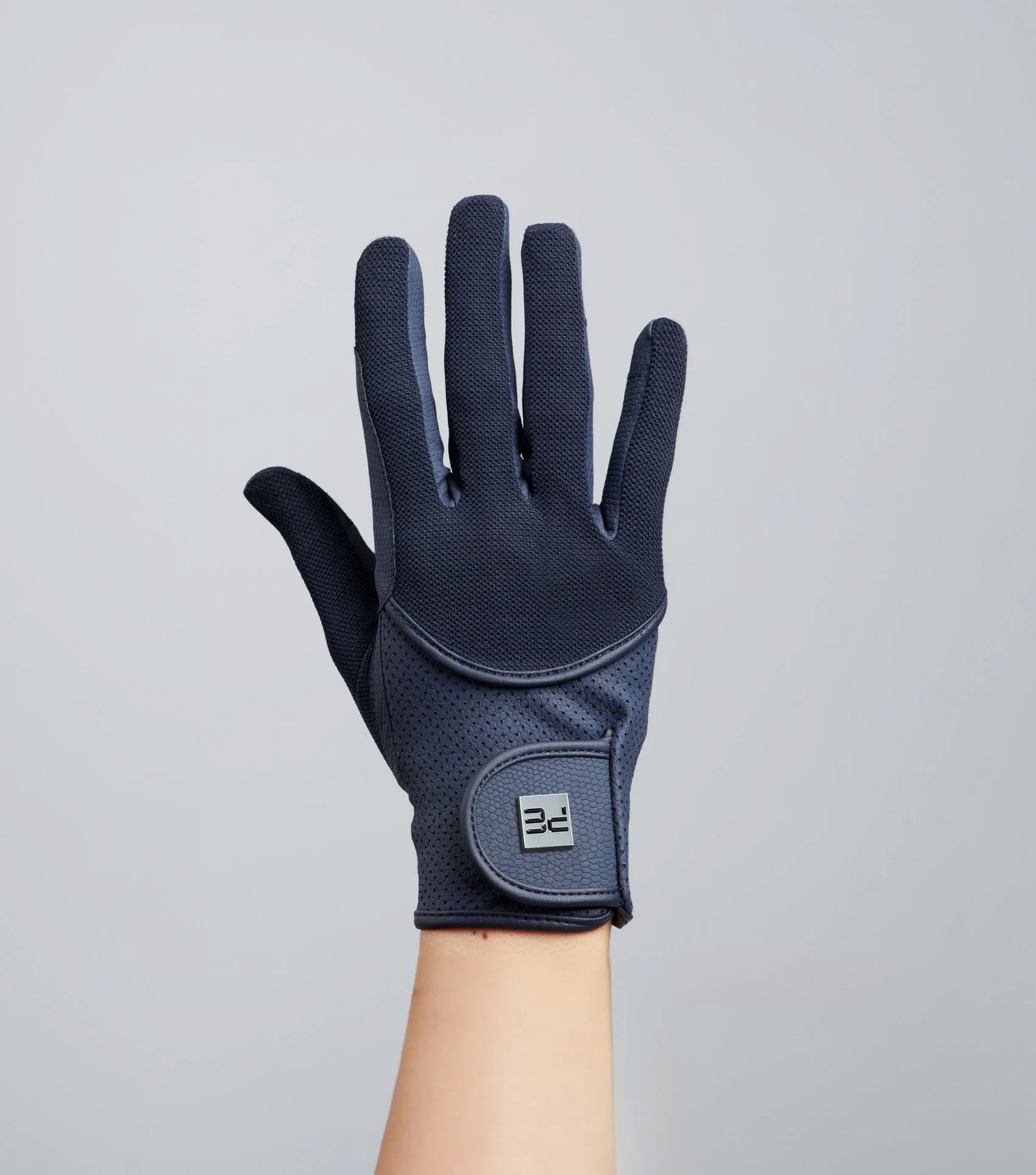 Premier Equine Junior Navy Mesh Riding Glove: Comfortable Equestrian Handwear for Young Riders