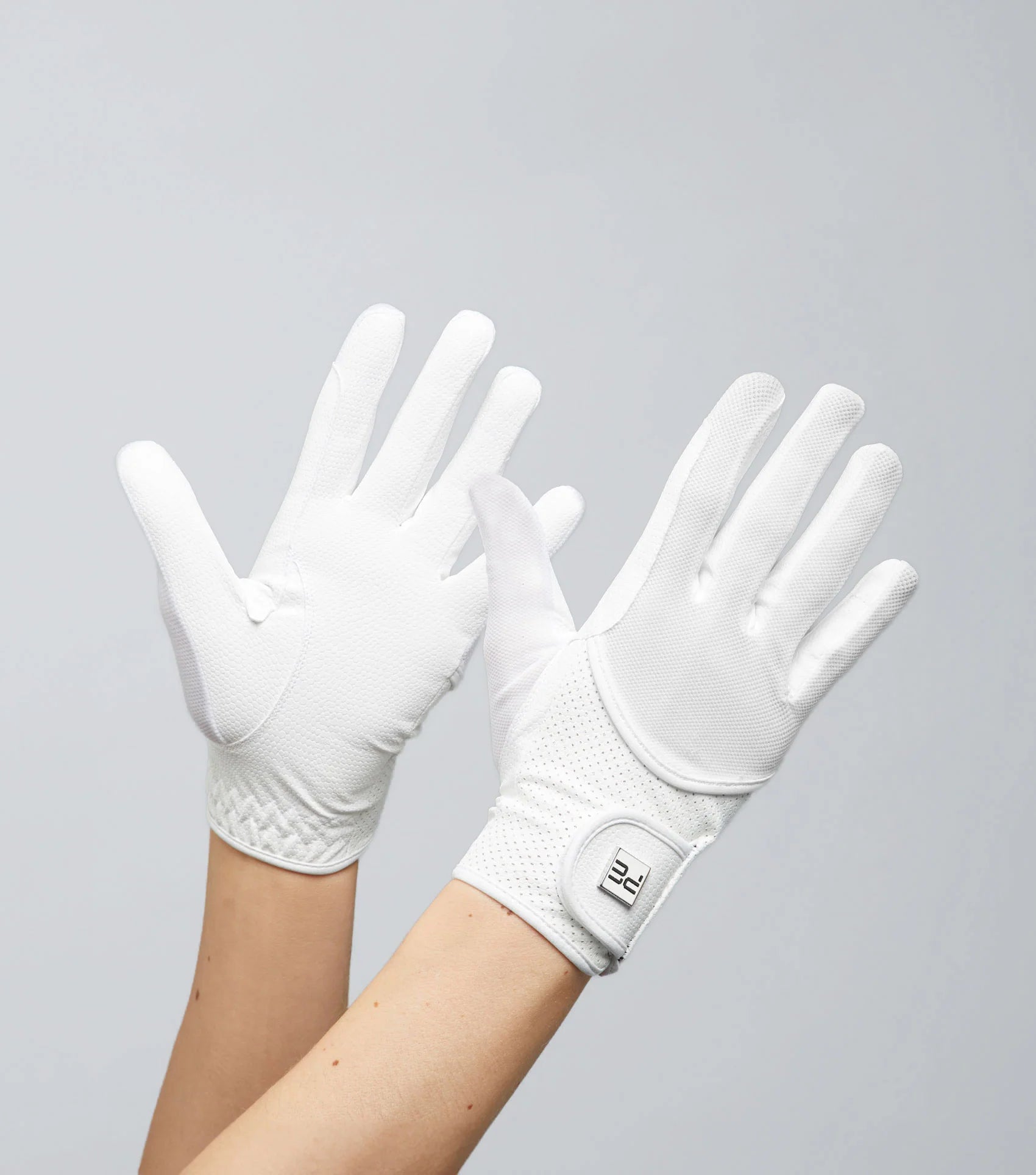 Premier Equine Presa Junior White Mesh Riding Gloves: Breathable, Great Grip, Equestrian Gloves