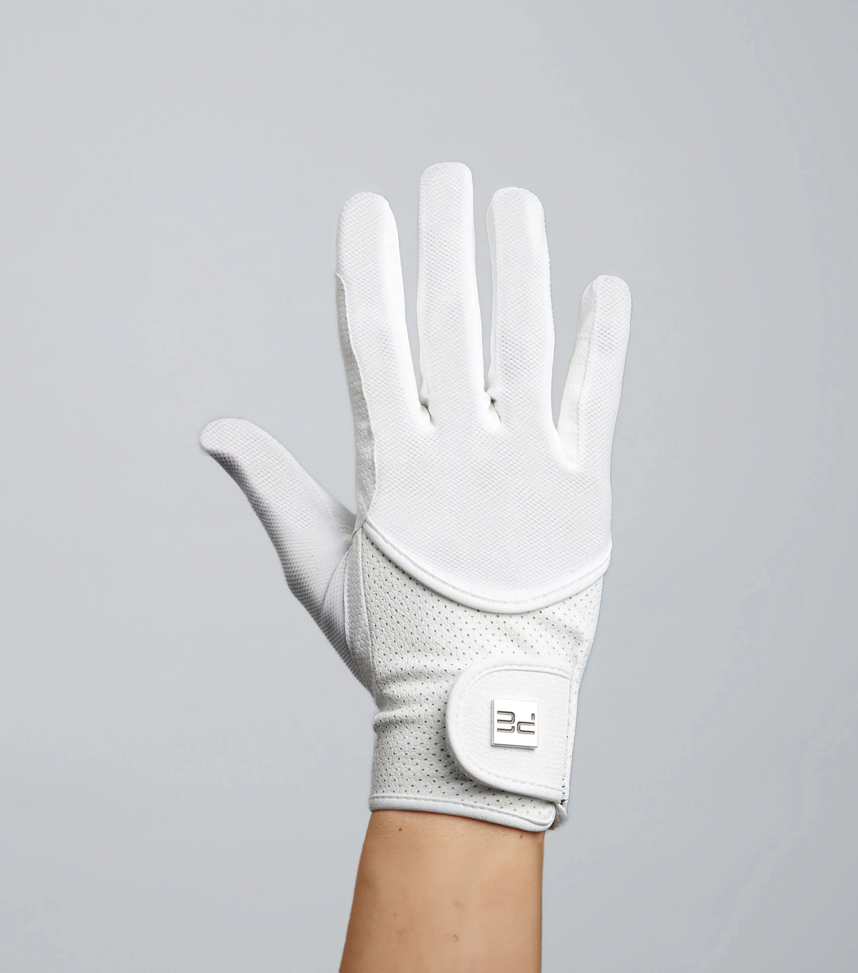 Premier Equine Presa Junior Mesh Riding Gloves White