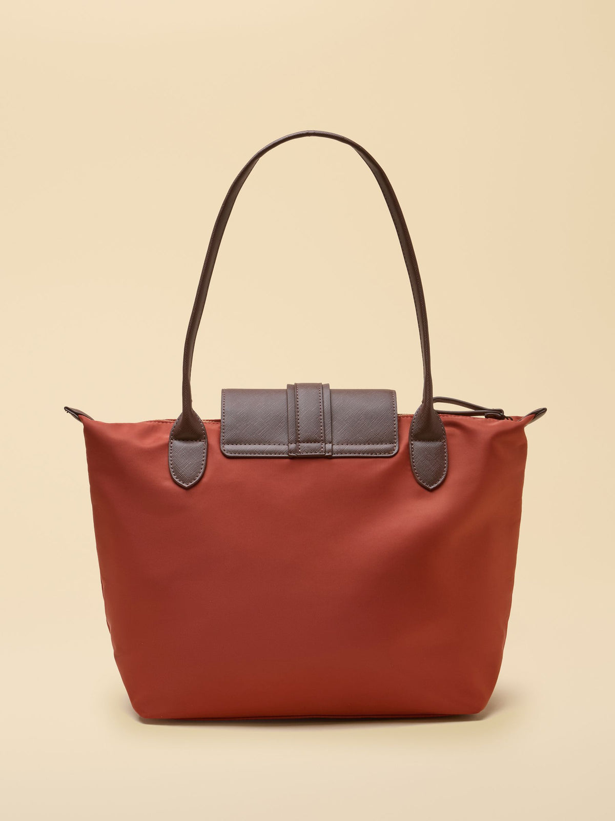 Joules Rust Orange Edie Zip Top Shopper Bag - Women's Structured Tote