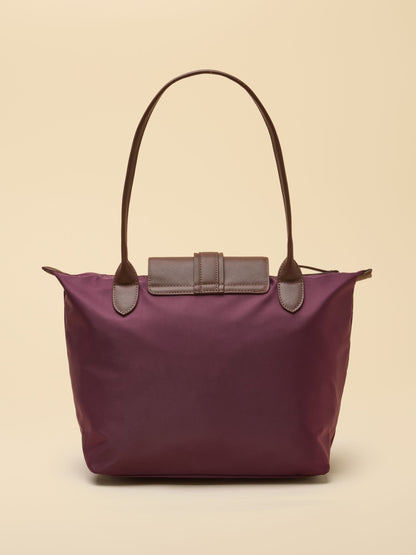 Joules Women's Port Red Edie Zip Top Shopper Bag - Stylish Polyester Tote
