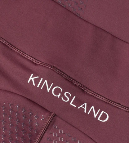 KINGSLAND KLVALERIE Ladies Full Grip Riding Tights - Wine Tasting Color