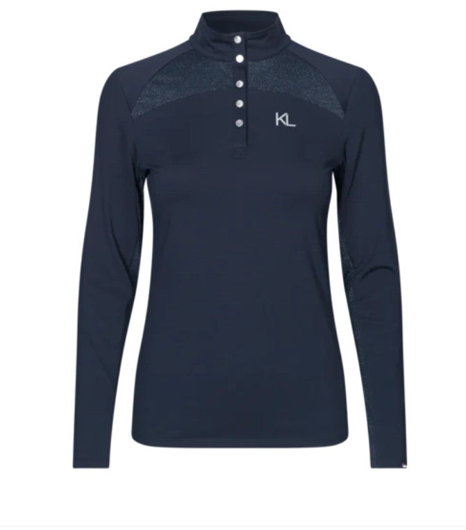 KINGSLAND KLVALERIE Ladies Training Shirt Navy - Equiflair Saddlery