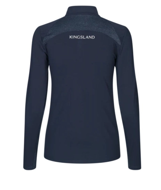 Kingsland KLVALERIE Ladies Training Shirt Navy - Equestrian Performance Wear