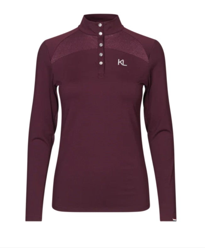 KINGSLAND KLVALERIE Ladies Training Shirt WINE TASTING - Equestrian Performance Apparel