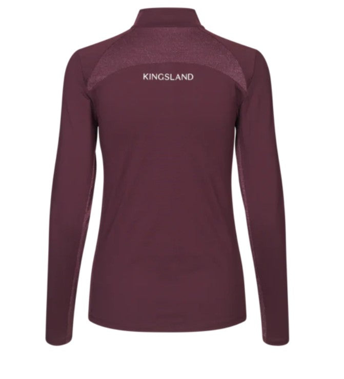 KINGSLAND KLVALERIE Ladies Training Shirt in Winetasting | Equestrian Apparel