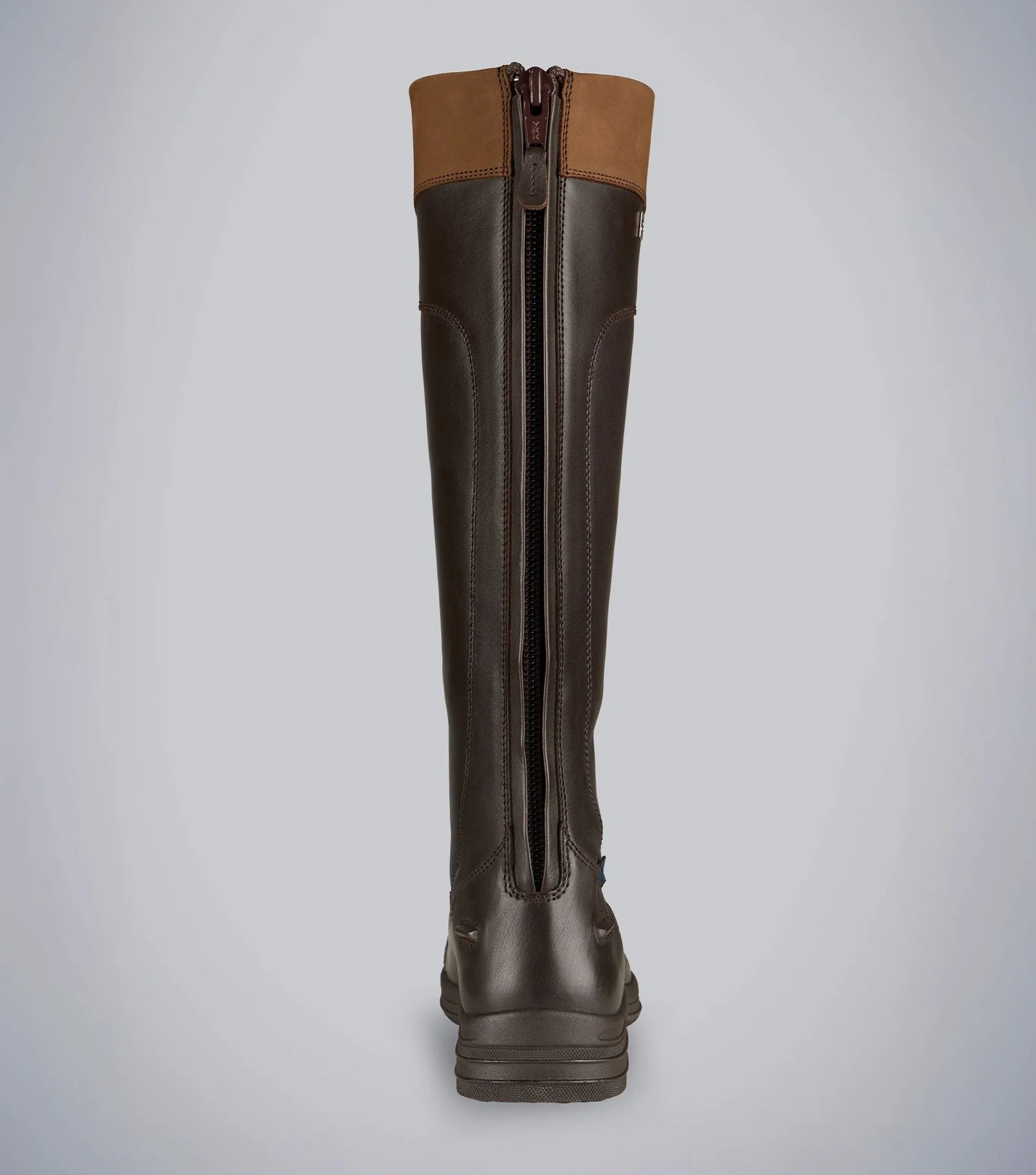 Premier Equine Kelburn Women's Waterproof Country Boots Brown with Rear Zip - 6-5