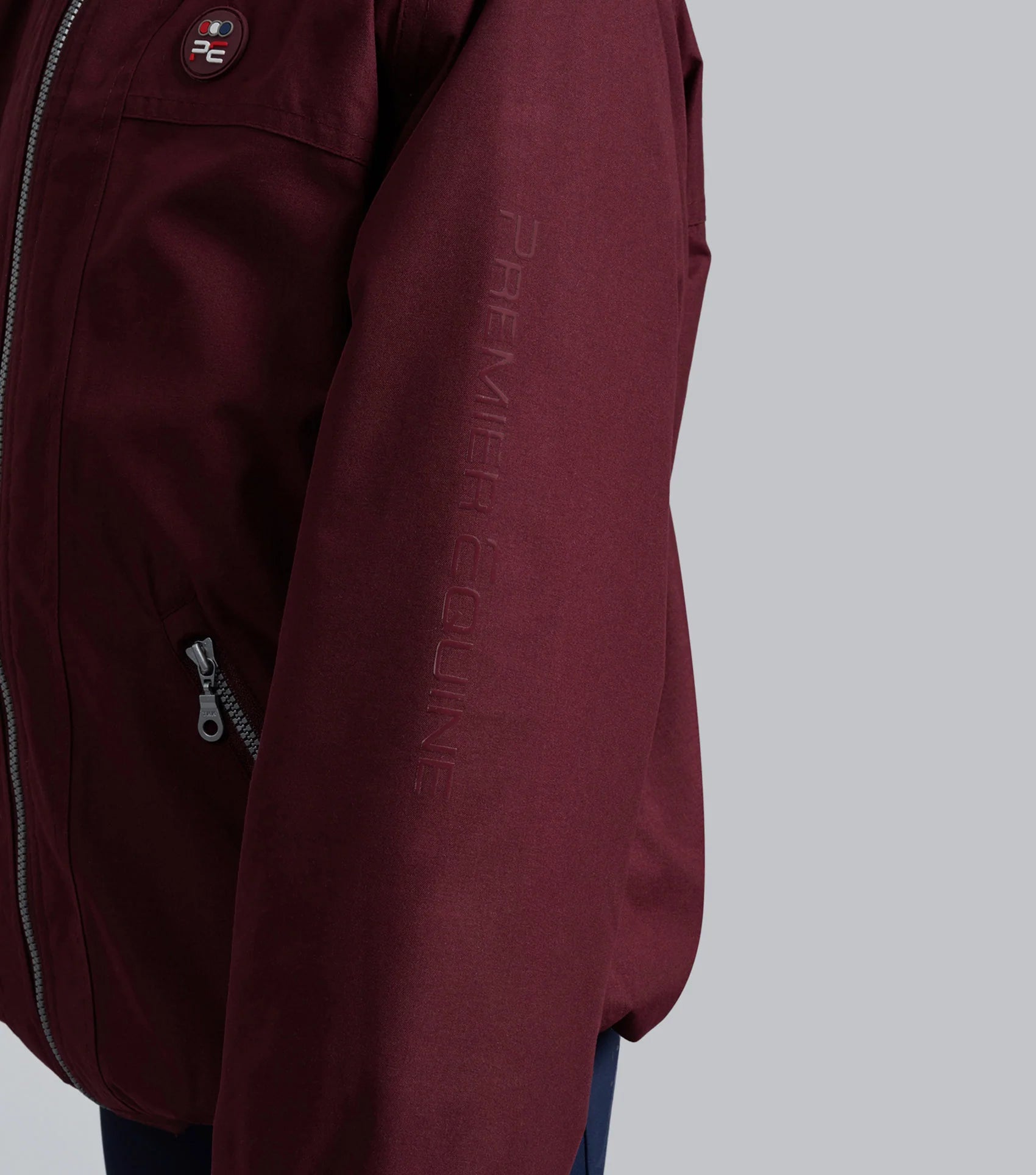 Premier Equine Junior Pro Rider Wine Riding Jacket - Unisex & Waterproof