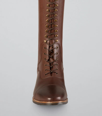 Premier Equine Brown Riding Boot Laces: Replacement for Maurizia Ladies Lace Front Boots | Equiflair