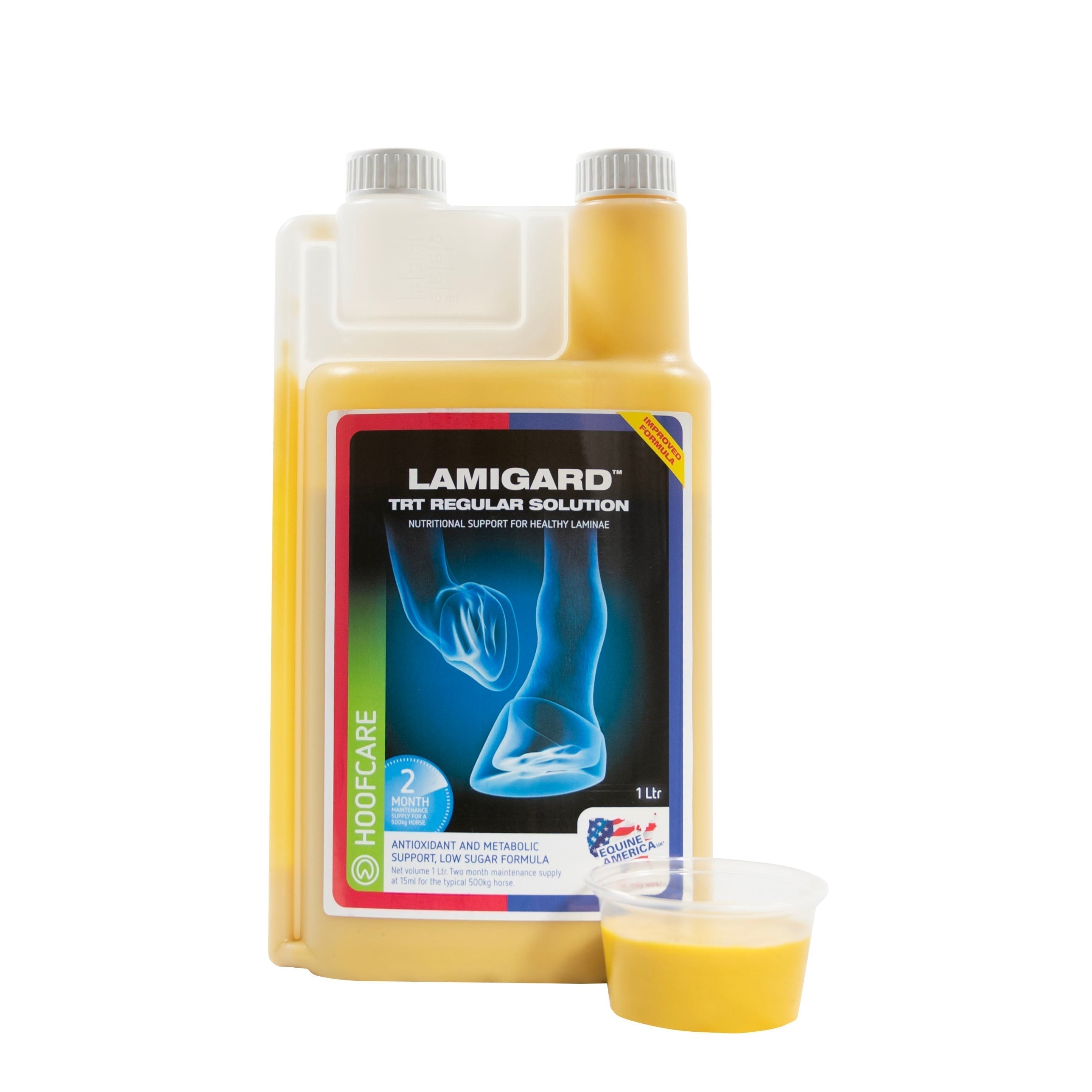 Equine America Lamigard TRT Regular Solution 1Ltr: Horse Laminae Support & Antioxidant Formula
