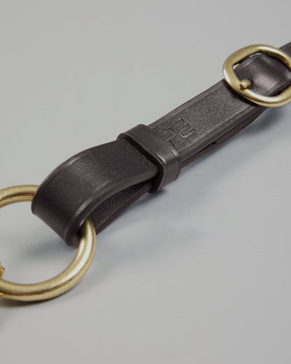 Premier Equine Leather Lead Rein with Chain Coupling Brown