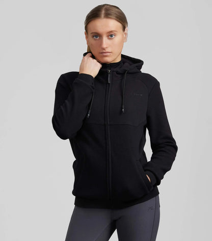 Premier Equine Legato Black Full-Zip Hoodie - Women's Equestrian Sweatshirt