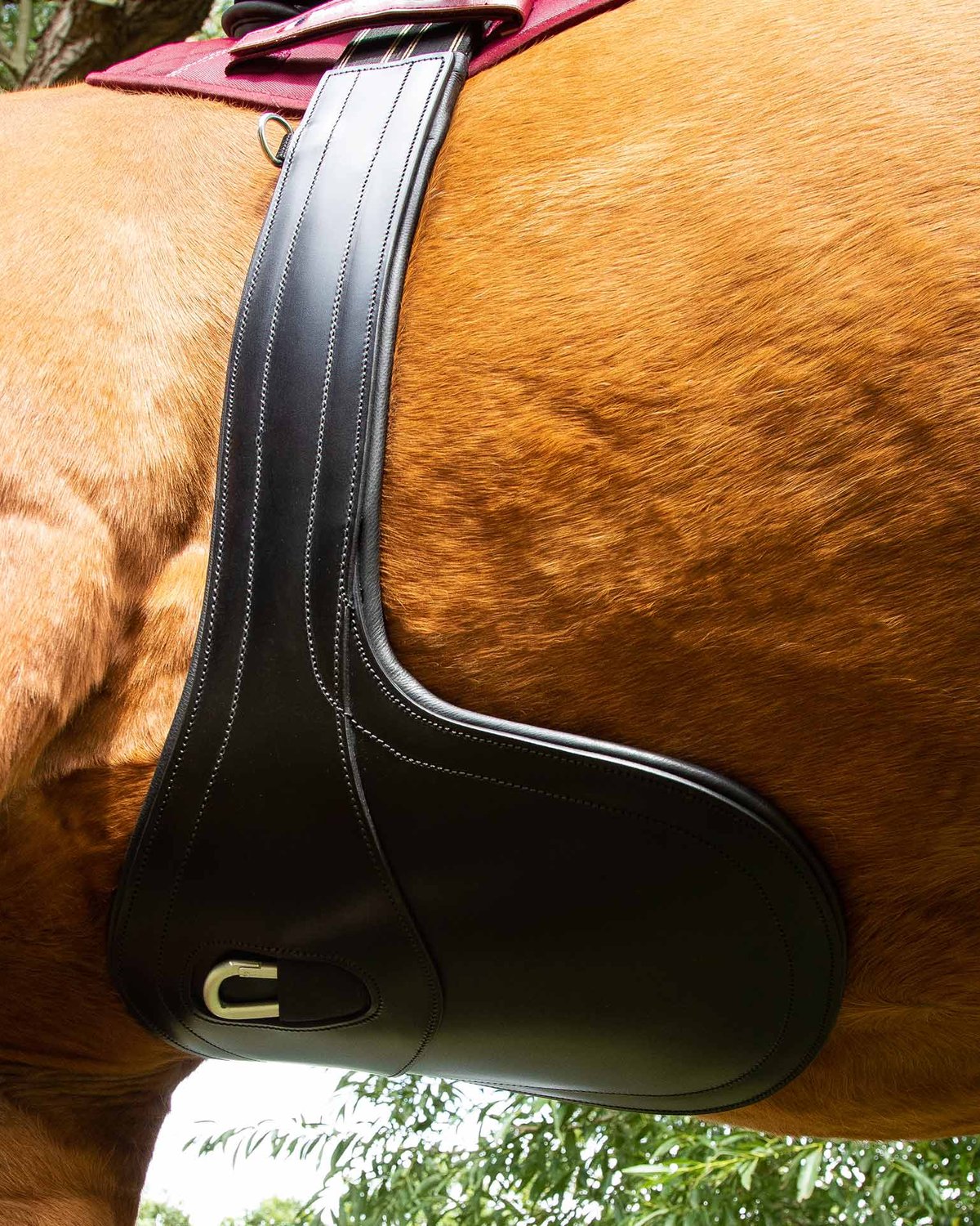 Premier Equine Lizzano Anatomic Leather Stud Girth Black