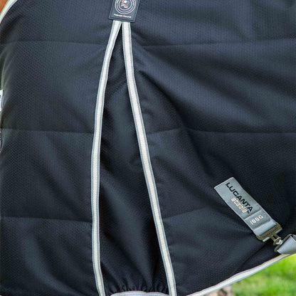 Premier Equine Lucanta Demi Stable 100g Black Horse Rug - Breathable Lightweight Stable Rug