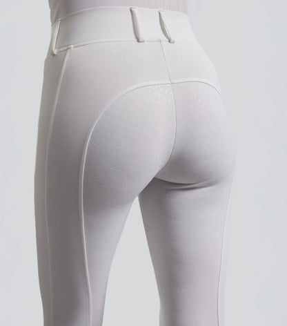 Premier Equine White Full Seat Competition Riding Tights - Women's Equestrian Apparel