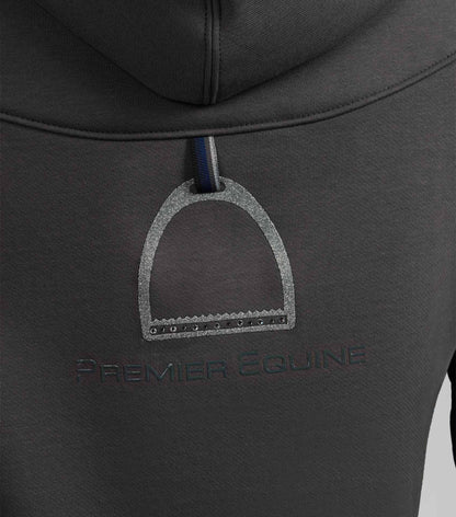 Premier Equine Lucia Ladies Grey Hoodie: Stirrup Design, Equine Apparel, Stylish Ladies' Fashion