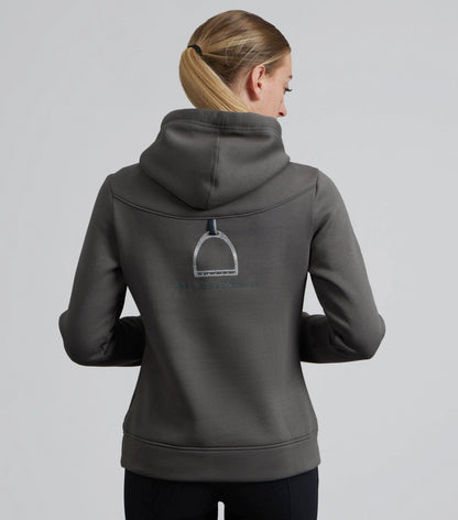 PREMIER EQUINE Lucia Ladies Grey Hoodie - Equestrian Apparel, Horse Riding Clothing