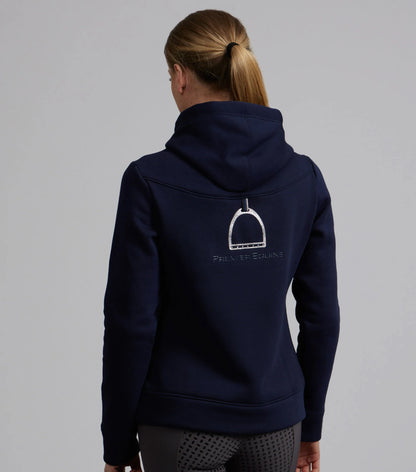 PREMIER EQUINE Lucia Ladies Navy Hoodie: Stylish, Comfortable Equestrian Apparel for Women