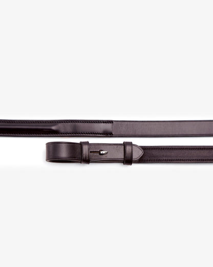 Premier Equine Luigi Plain Leather Reins Brown