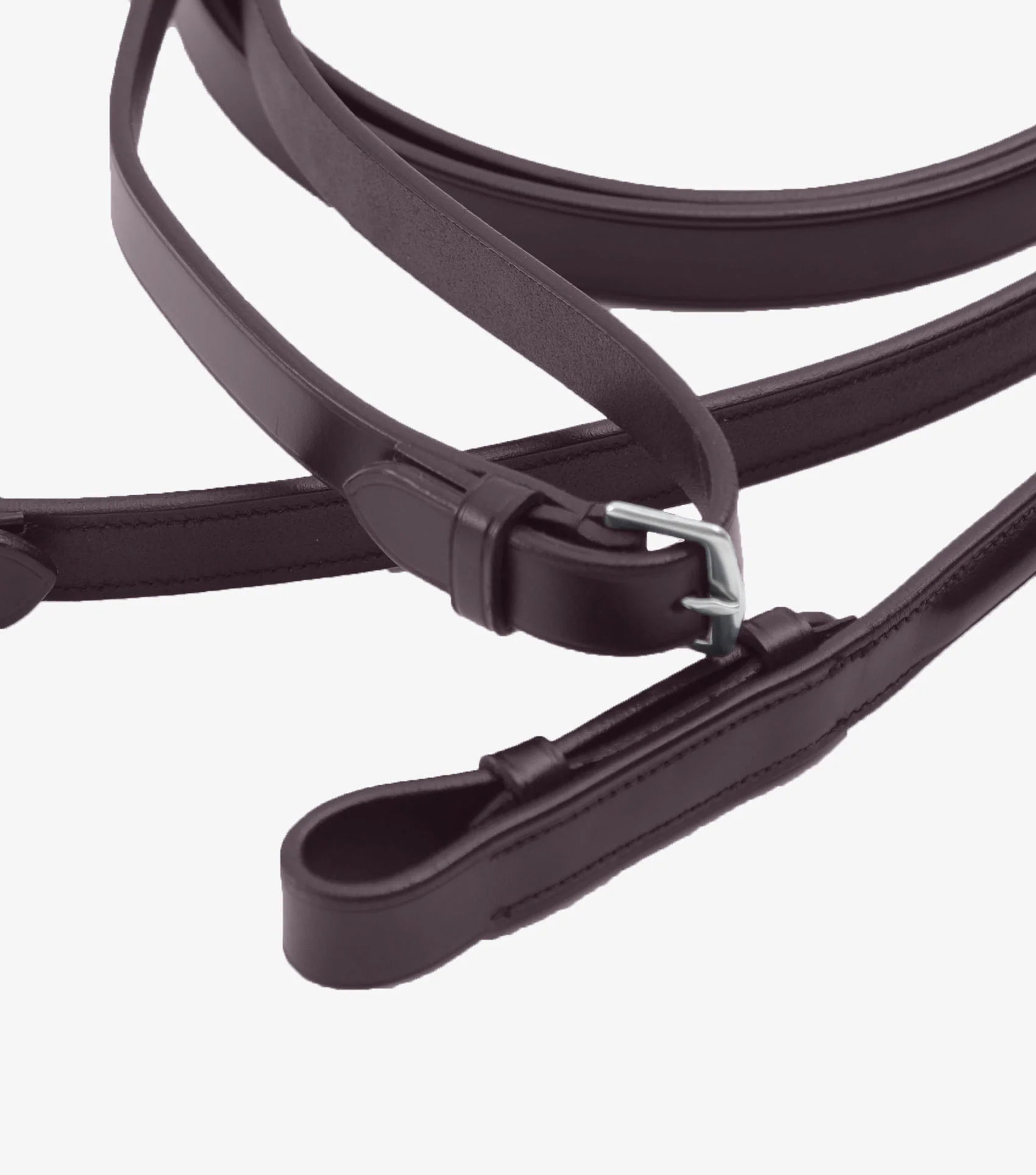 Premier Equine Luigi Plain Leather Reins Brown