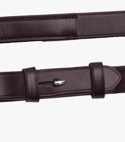 Premier Equine Luigi Plain Leather Reins Brown