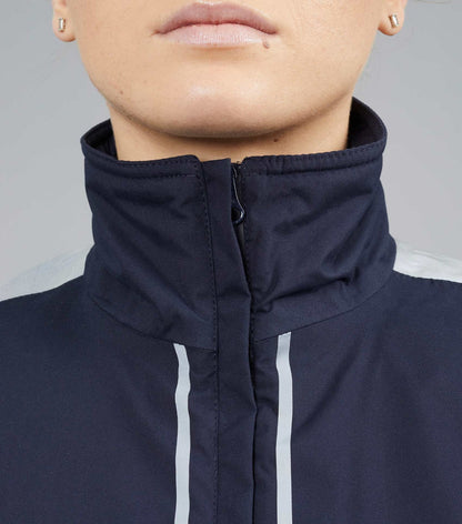 Premier Equine Lumen Reflective Navy Riding Jacket - Waterproof & High Visibility