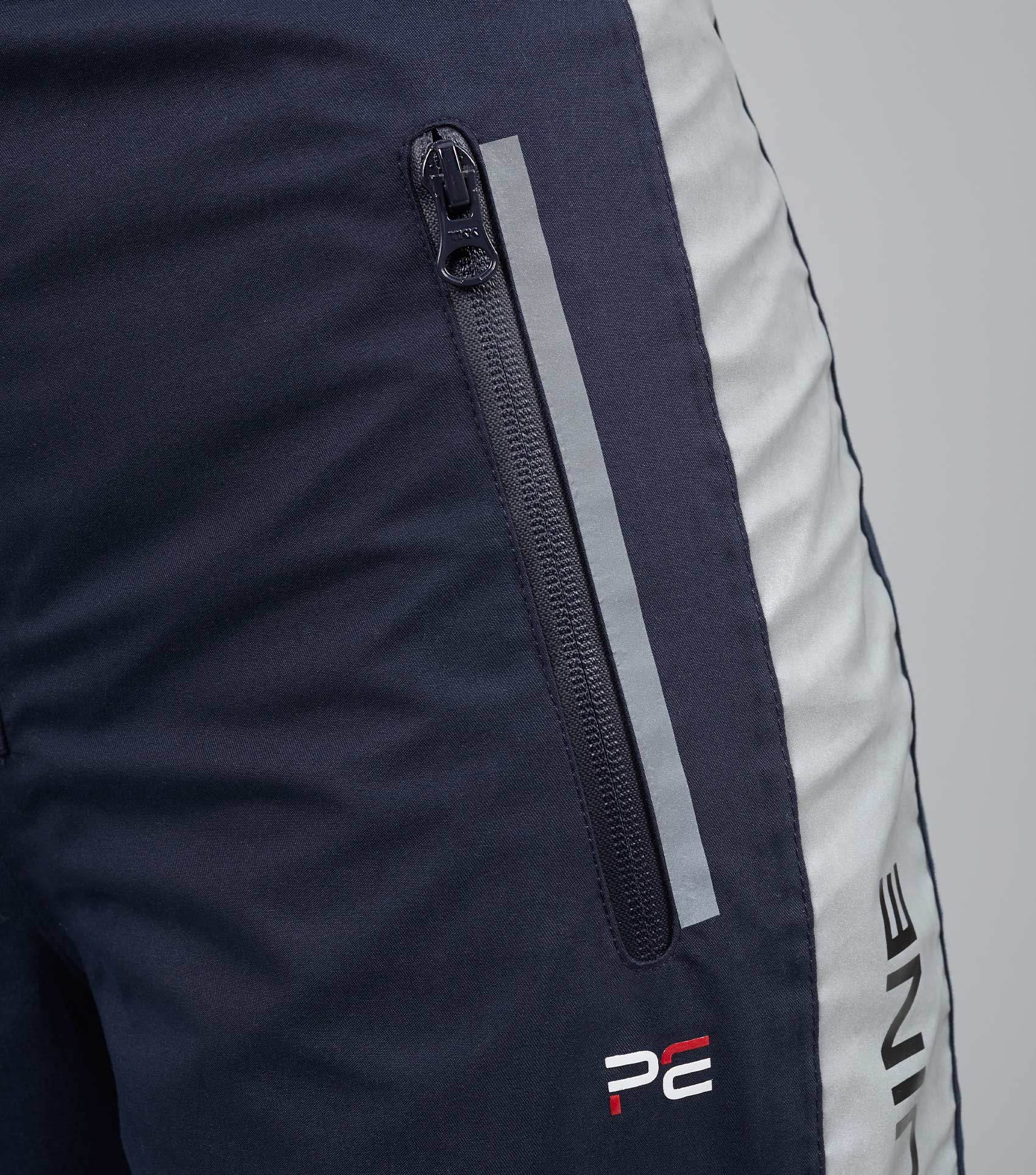 Premier Equine Reflective Riding Trousers - Navy, Waterproof, High-Visibility