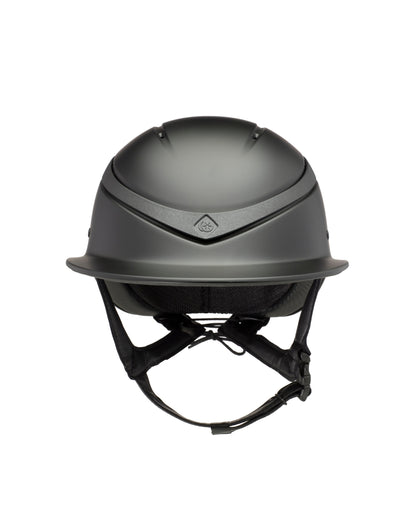 Charles Owen Luna Riding Helmet - Wide Peak, Black Matt, Equestrian Safety
