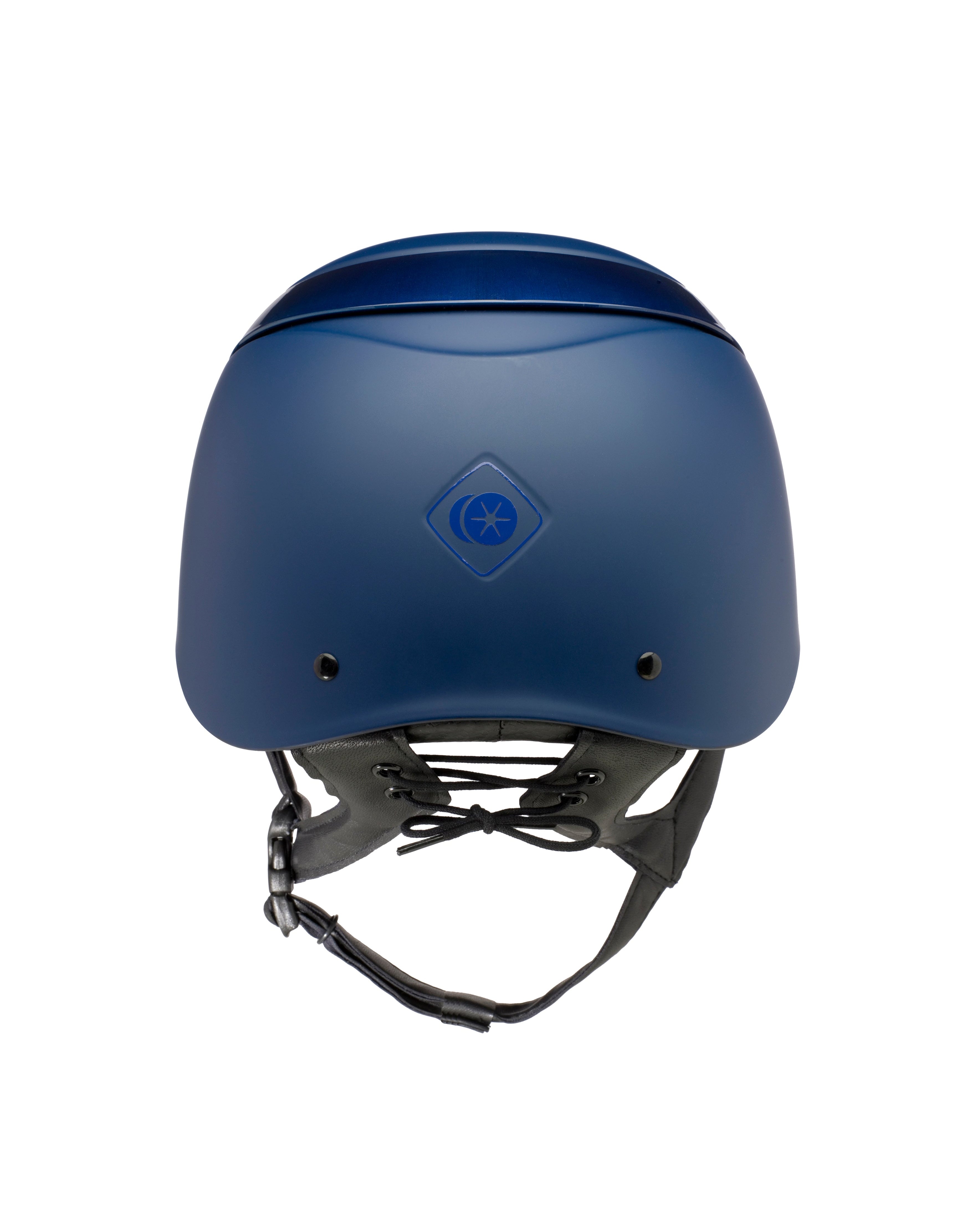 Charles Owen Luna Navy Riding Helmet - Equestrian Safety Headgear