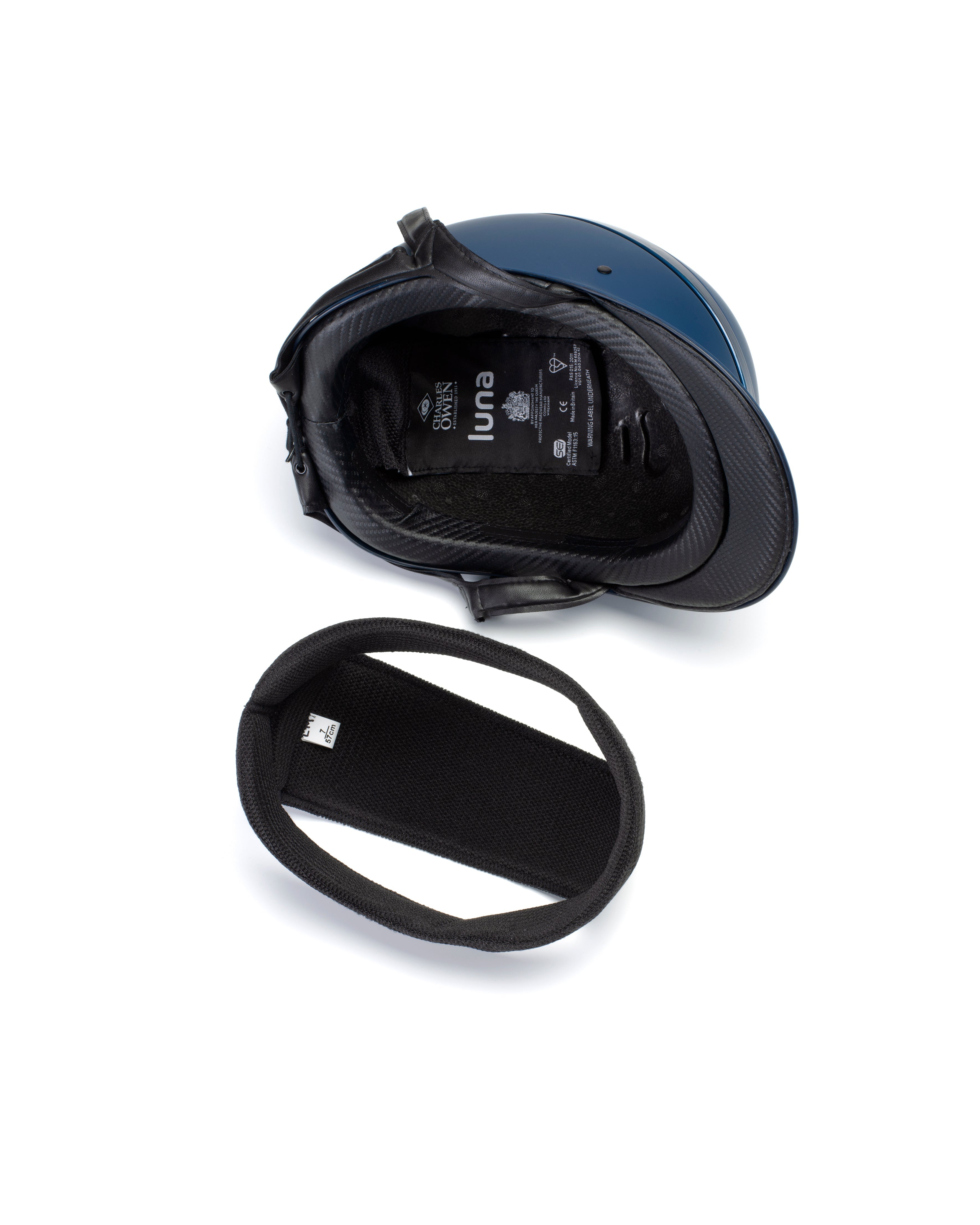 Charles Owen Luna Riding Helmet Liner Replacement Headband. Horse Riding Safety Gear. Removable Comfort Liner.