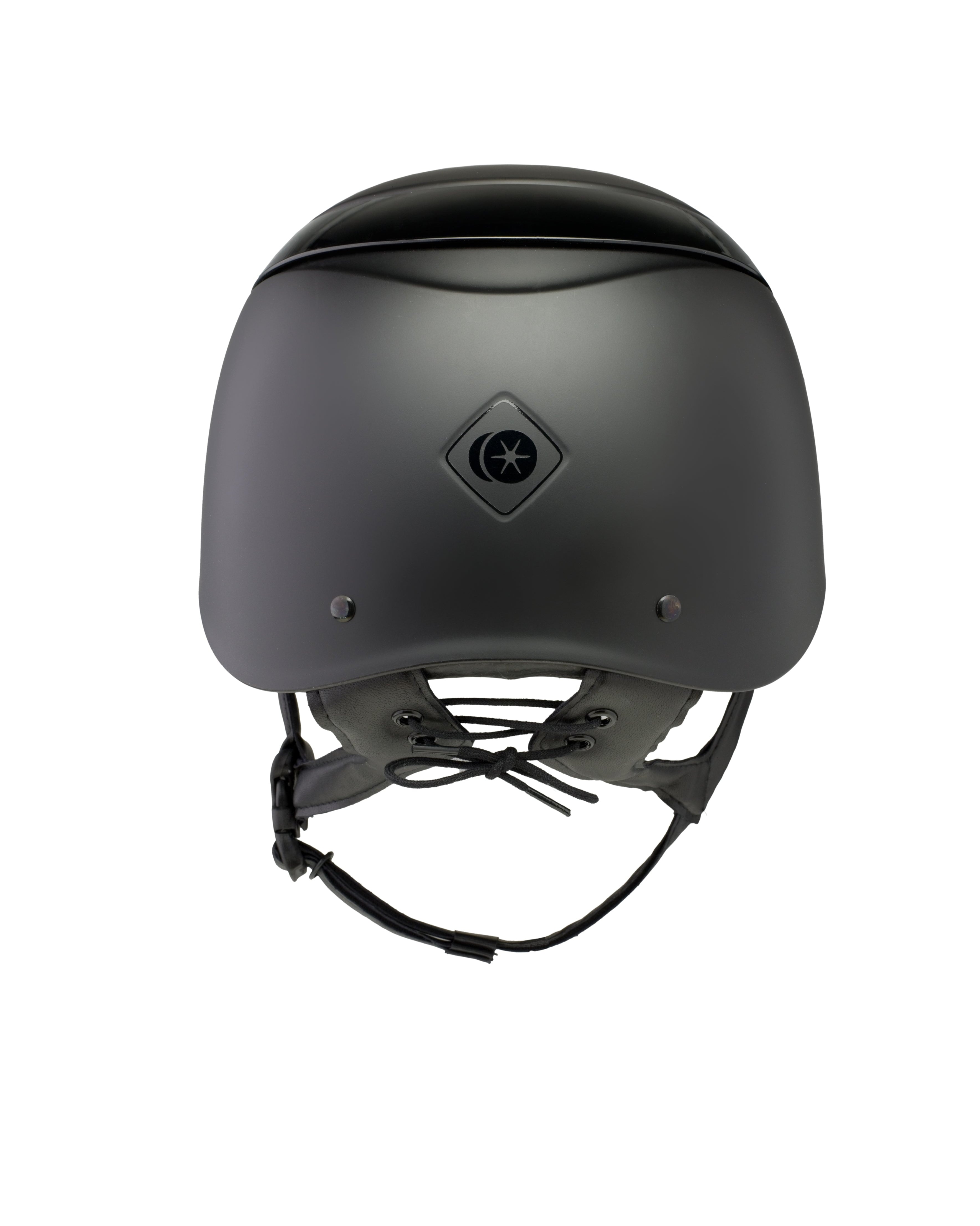 CHARLES OWEN Luna Riding Helmet - Black Matt/Gloss - Equiflair: Safety, Comfort, & Style