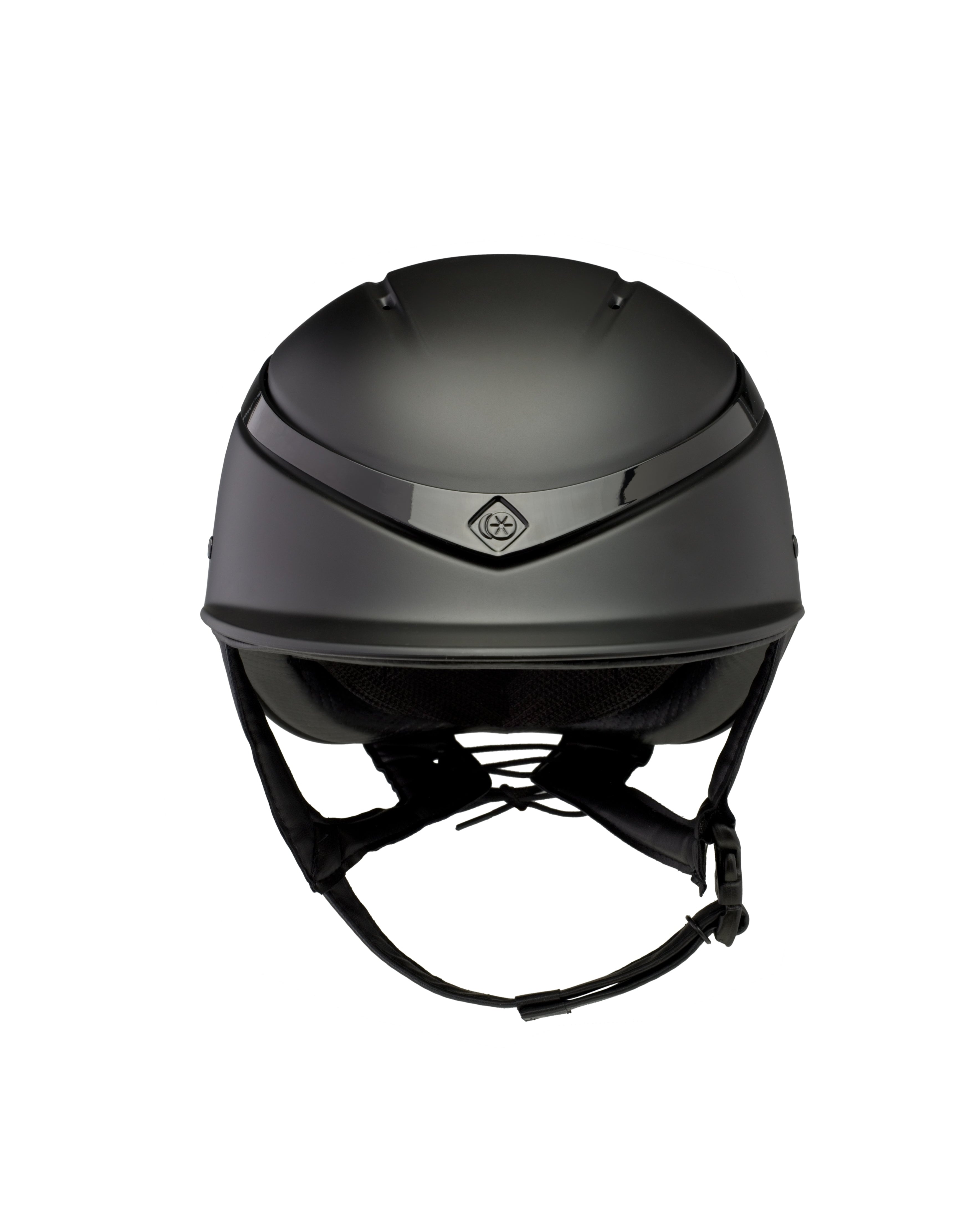 Charles Owen Luna Riding Helmet Black Matt/Gloss | Equestrian Safety Gear