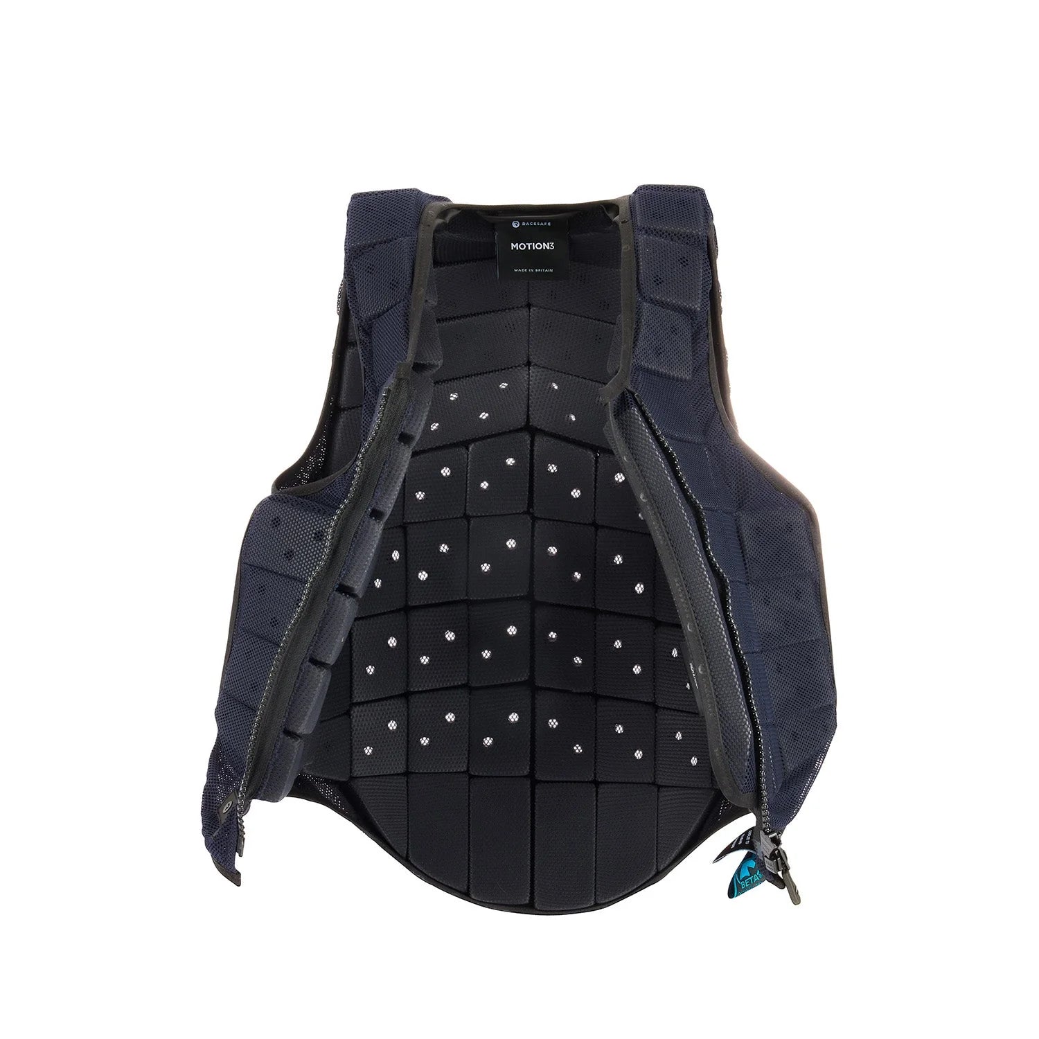 RACESAFE MOTION3 Navy Body Protector for Young Riders | Equiflair Saddlery - BETA Level 3 Protection