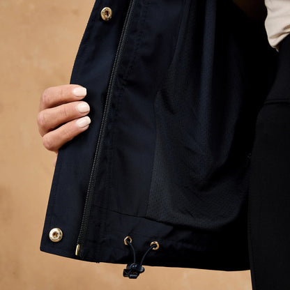 Toggi Meyer Women's Navy Waterproof Blouson Jacket Interior with Mesh Lining & Drawstring Hem