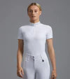 PREMIER EQUINE MARIA Diamante Show Shirt - White Equestrian Competition Shirt