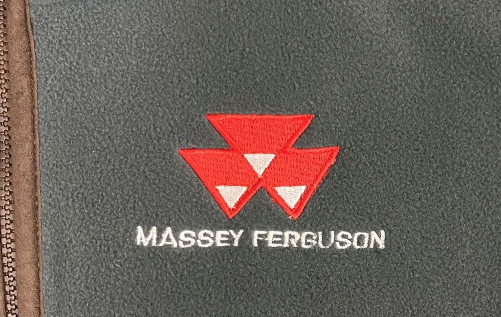 Massey Ferguson Men's Fleece Gilet with Mole Skin Trim from Equiflair