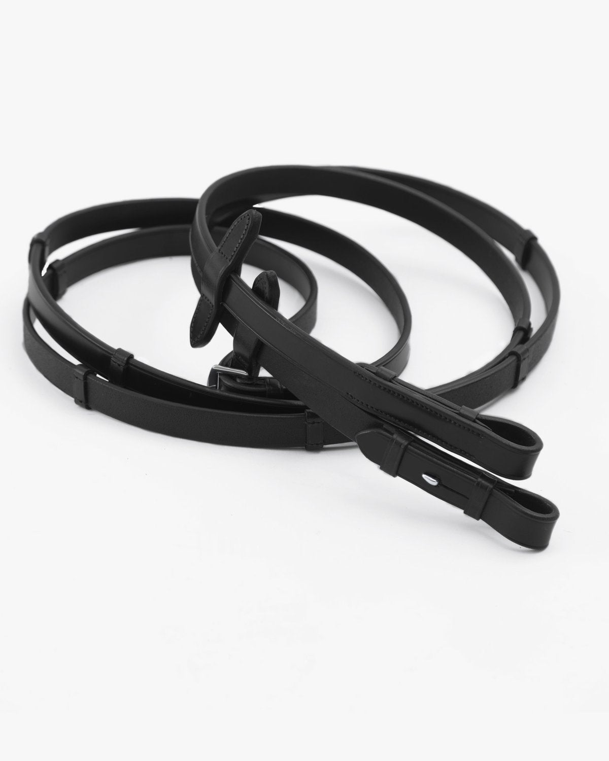Premier Equine Matteo Leather Grip Reins Black