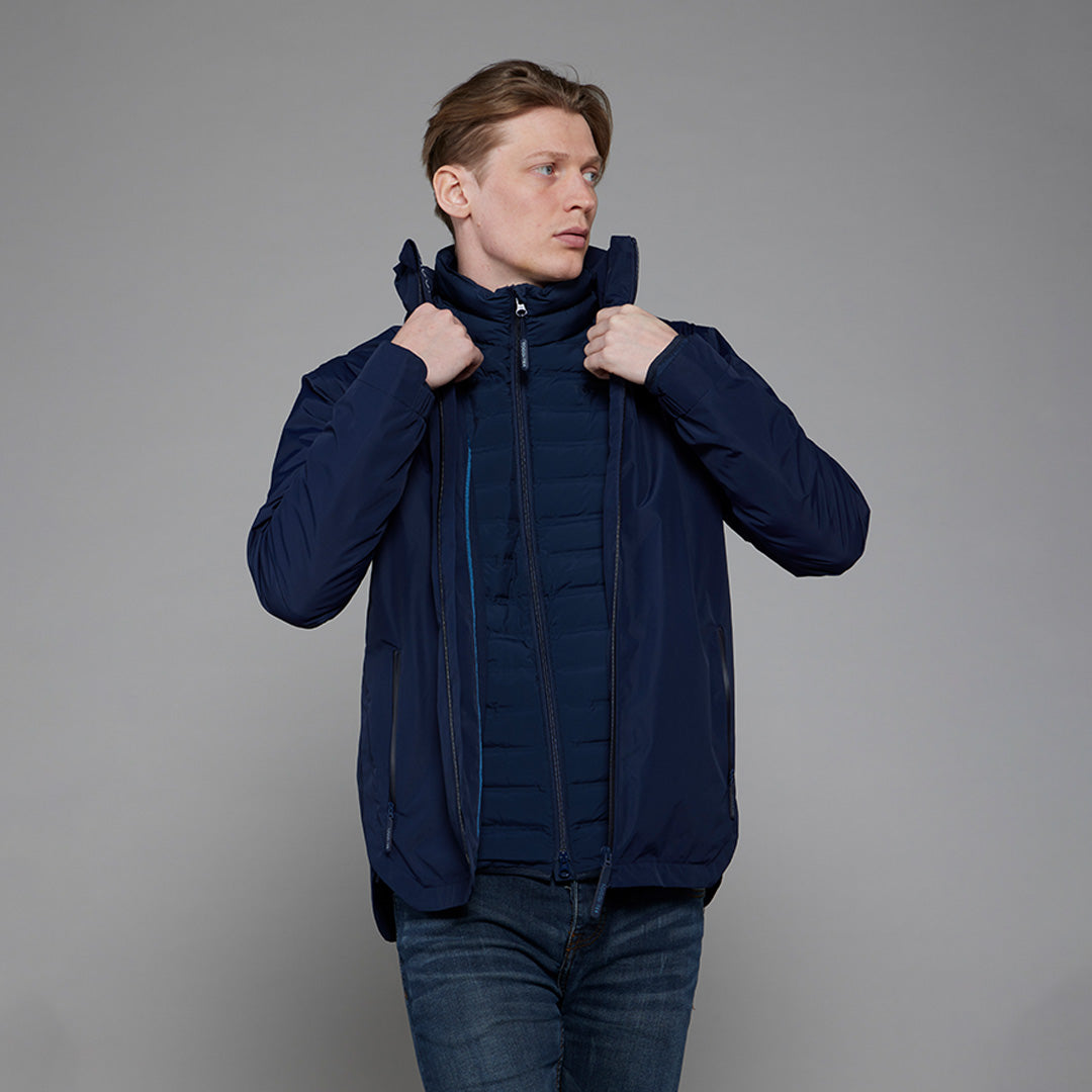 TOGGI Men's Defender Navy Blue Waterproof Jacket